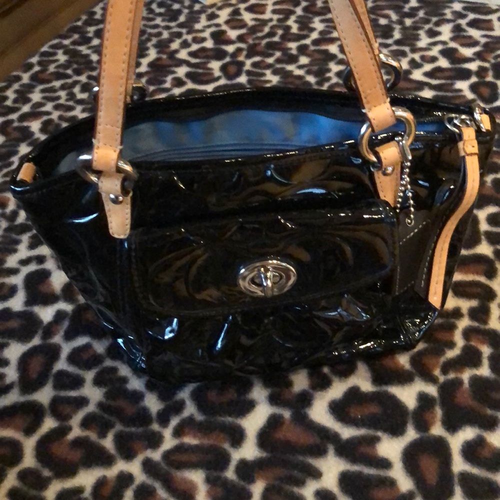 Coach purse with Leather straps
